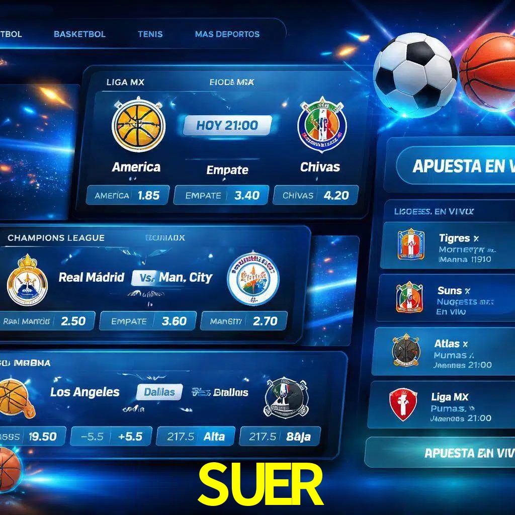 Mercados de apuestas deportivas SUER para jugadores en México