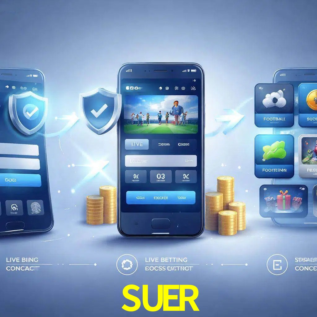 Pasos de acceso a la app SUER en pantalla de teléfono móvil